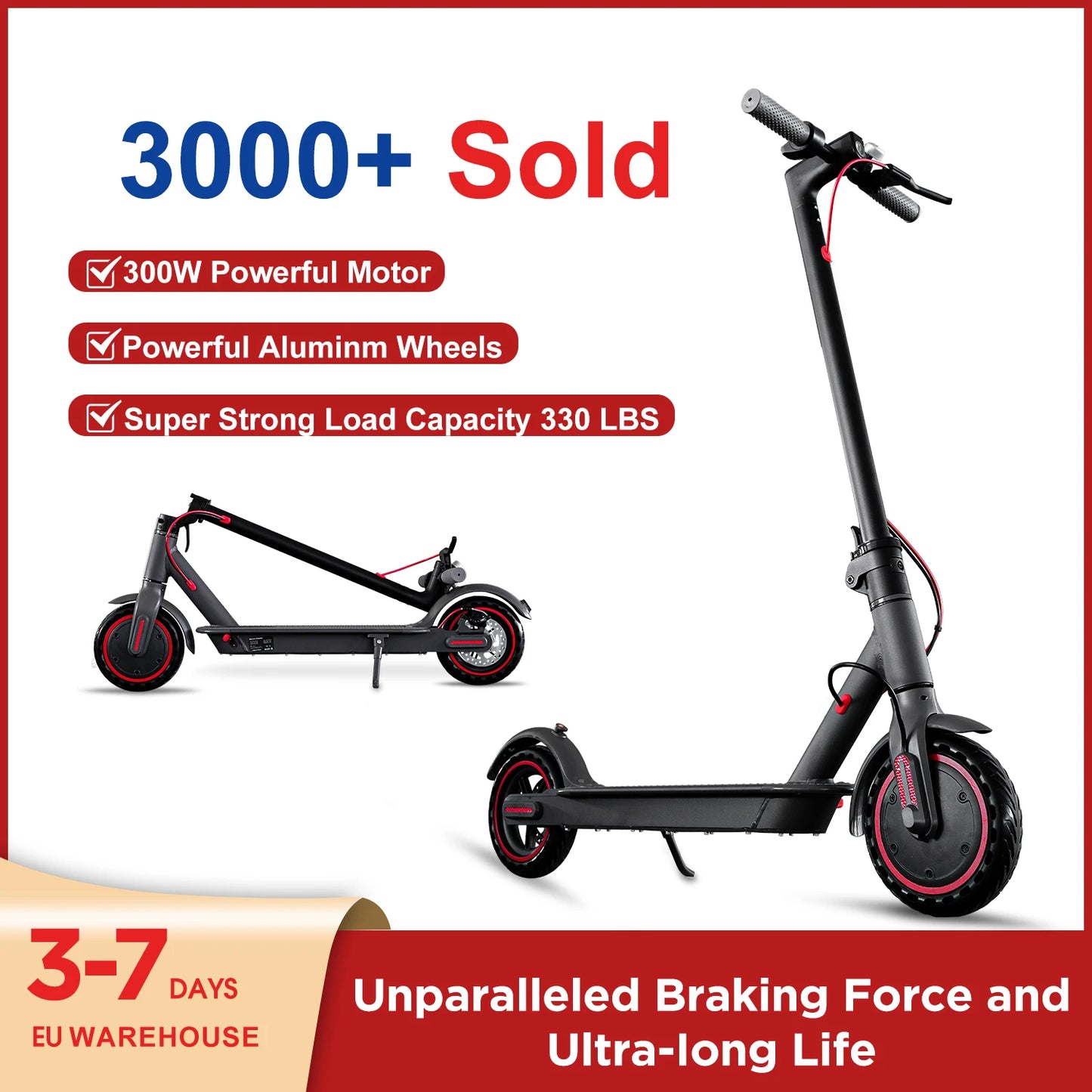 350W  15.6MPH Adults Electric Scooter  Foldable