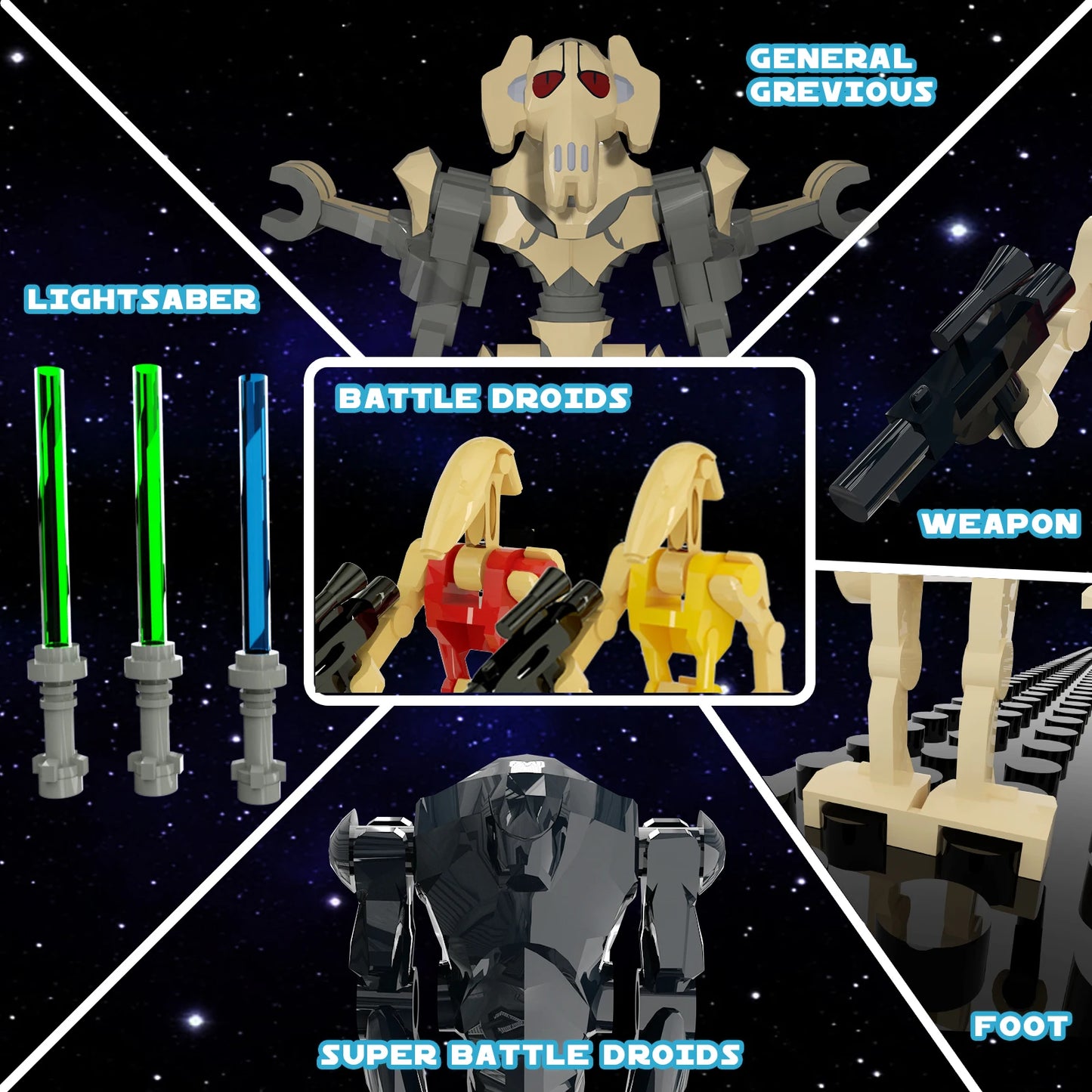 Clone Soldier Battle Droid  Pack Set