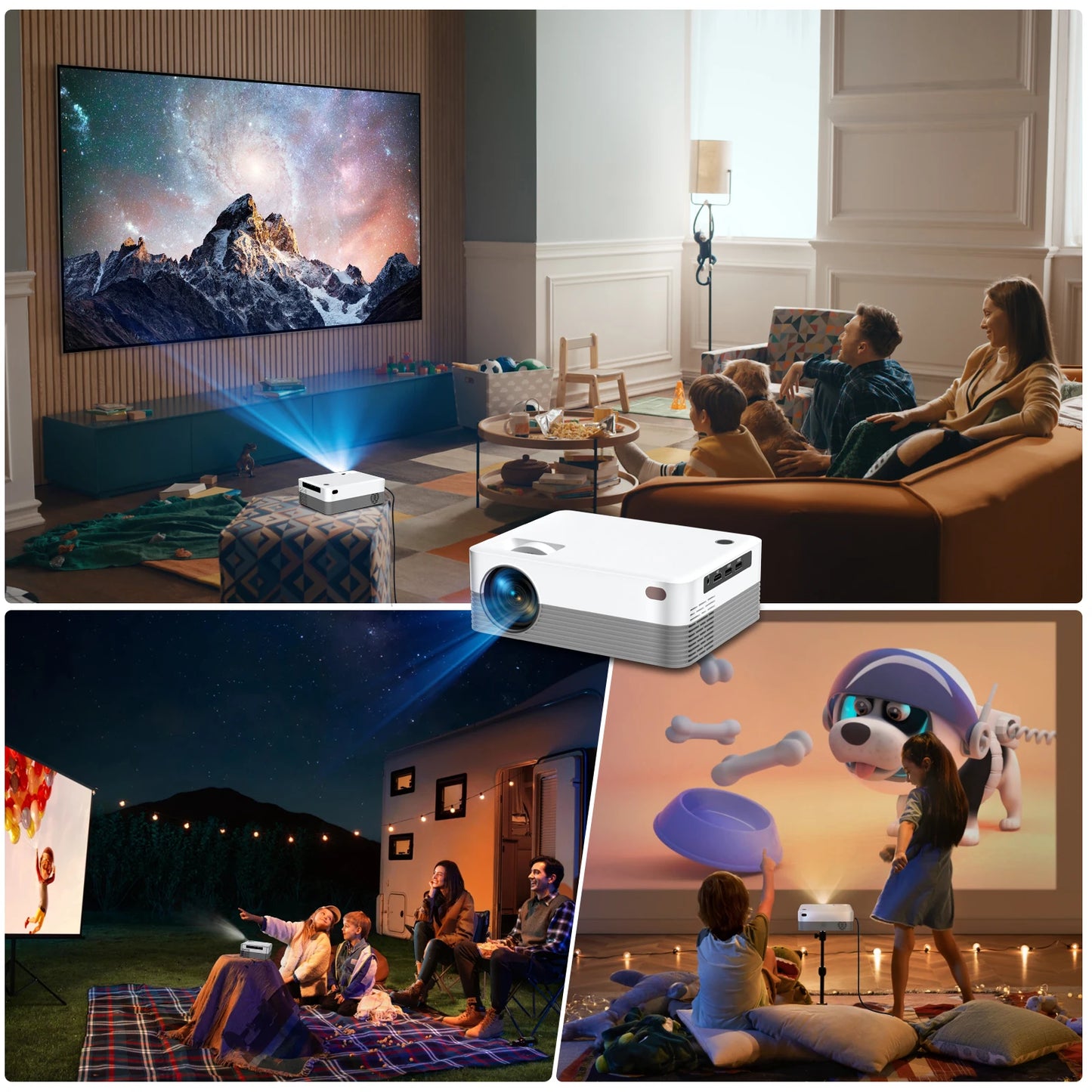 Projector Full LED Video Movie Beam Home