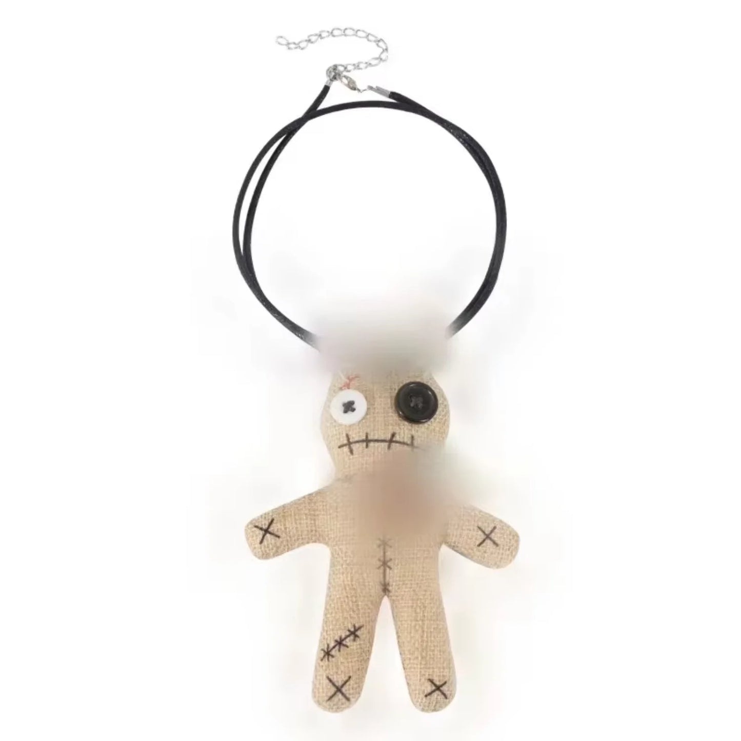 Voodoo Doll Headband Halloween Hair Hoop with Necklace