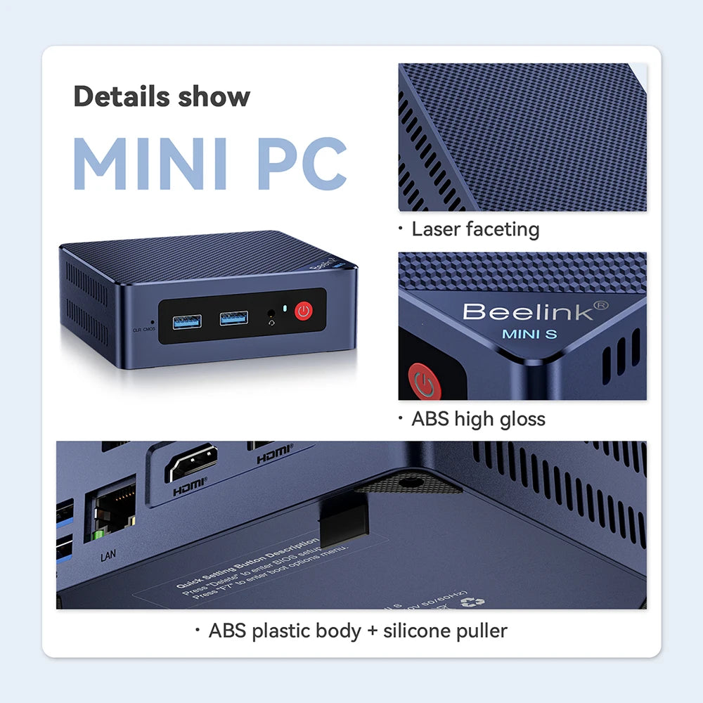 Beelink Min Desktop Gaming Computer