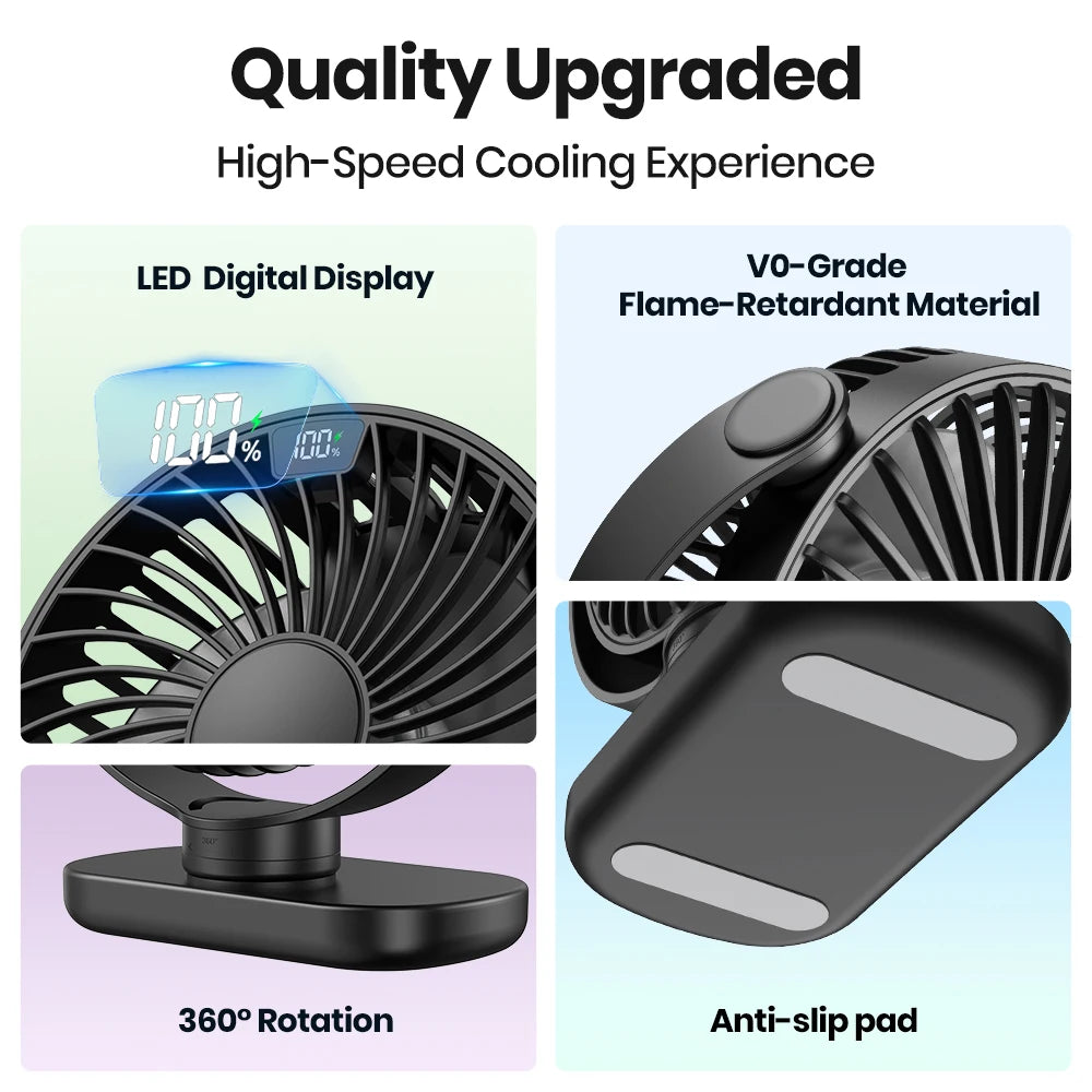 Portable Mini Fan Standings 360°Rotation Quiet