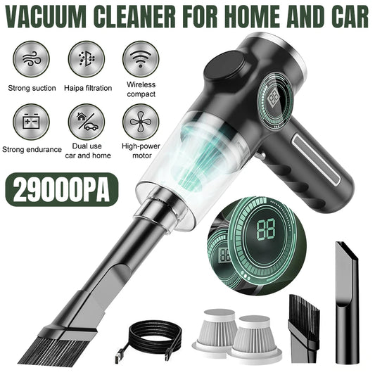 Mini Wireless Vacuum Cleaner 120W Strong Suction