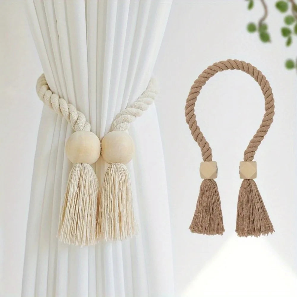 2 Pieces Chic Magnetic Curtain Ties -  Buckles