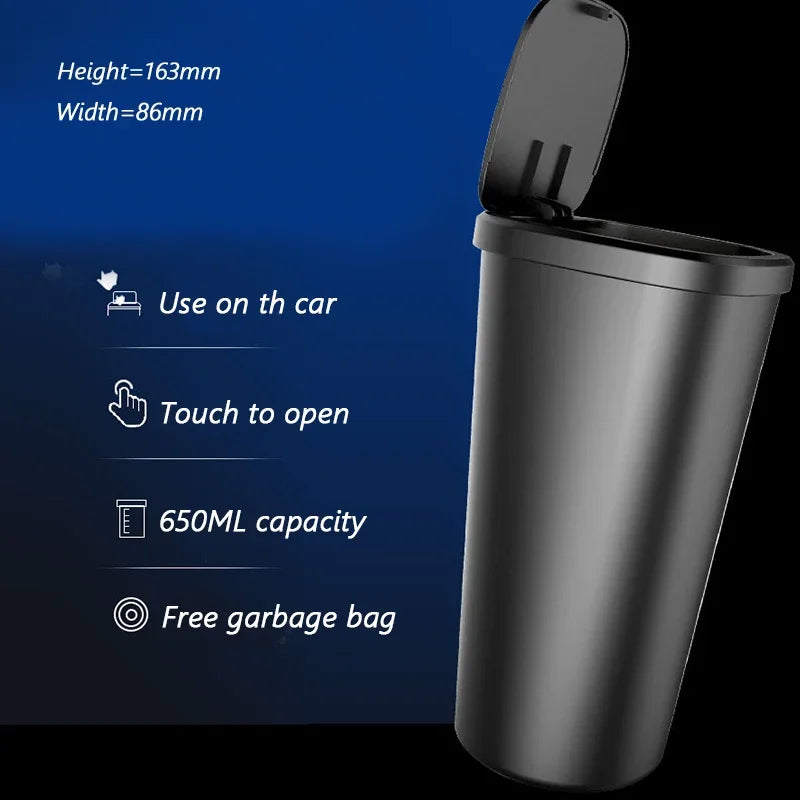 Car Trash Bin  Garbage Container Holder Barrel