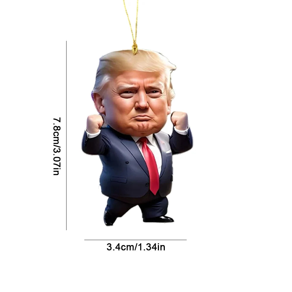 Donald Trump Christmas Ornament 2D Acrylic