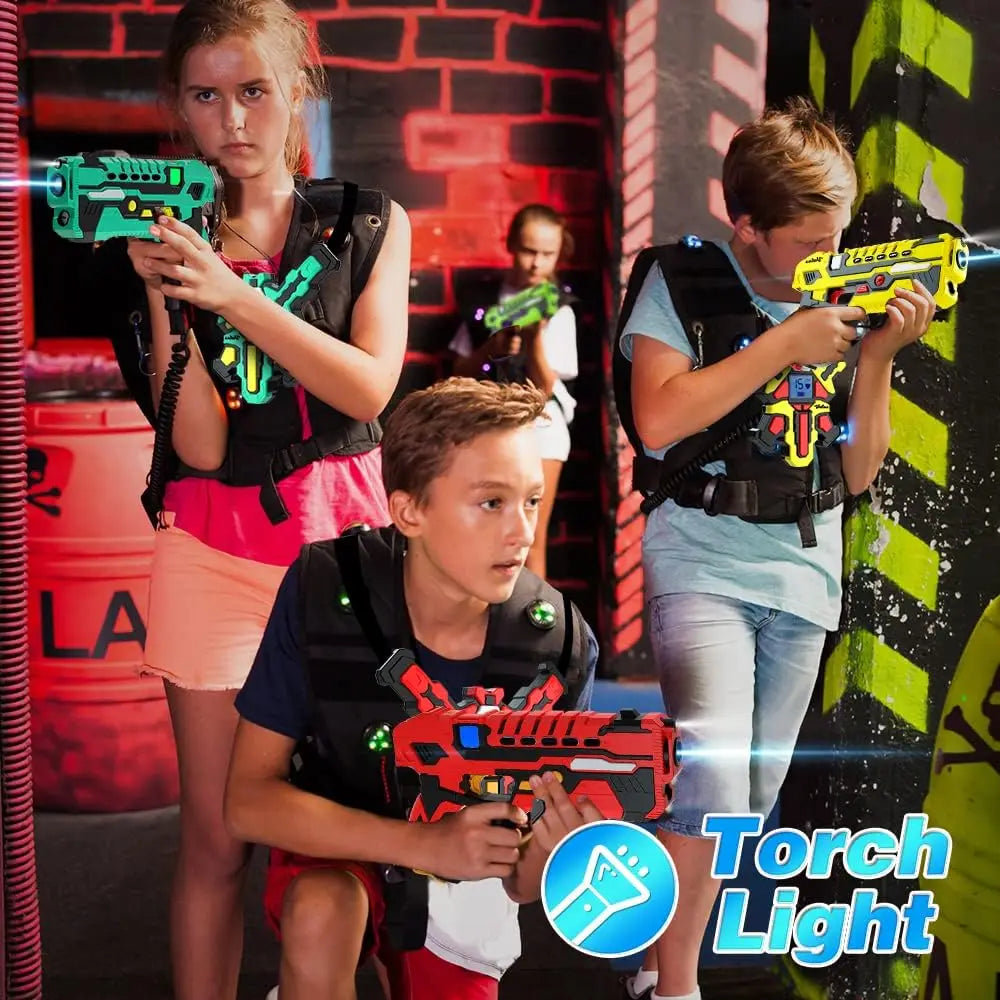 Laser Tag Guns Vests Shooting Game Set