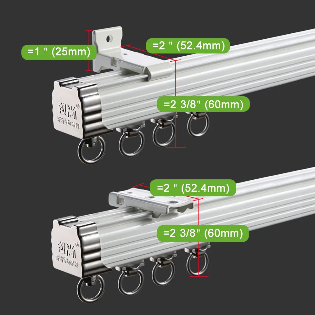 ,Single Tracks ,Ceiling  Wall Mounting, Heavy-Duty Rails