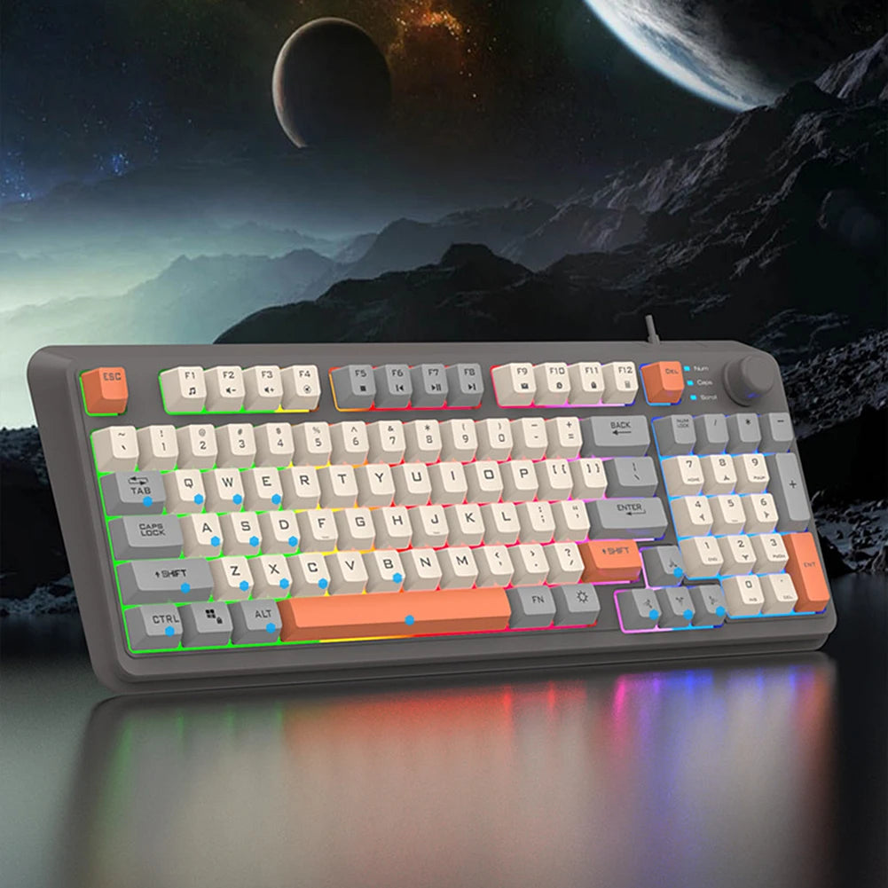 Gaming Keyboard 94 Keys with Mouse Luminous Keyboard