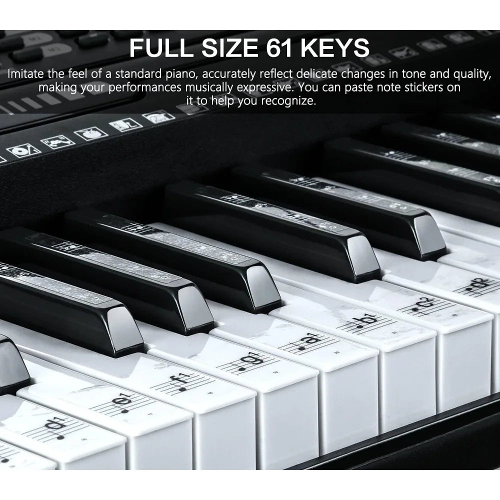 61 Key Portable Electronic Keyboard Piano Headphones,