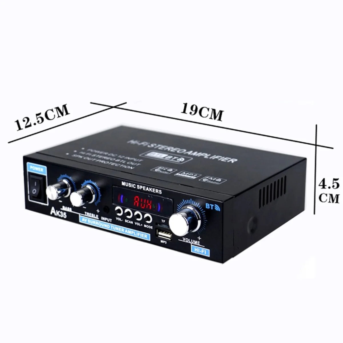 800W Home Digital Amplifiers Audio Power bluetooth Amplifier