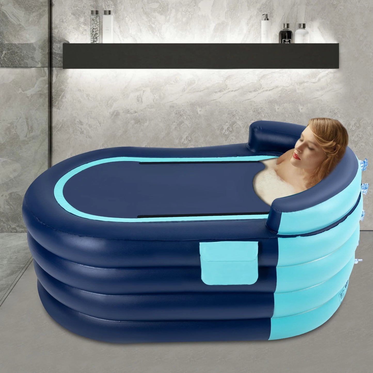 Inflatable Bathtub Folding Portable Adult Kids SPA Bath