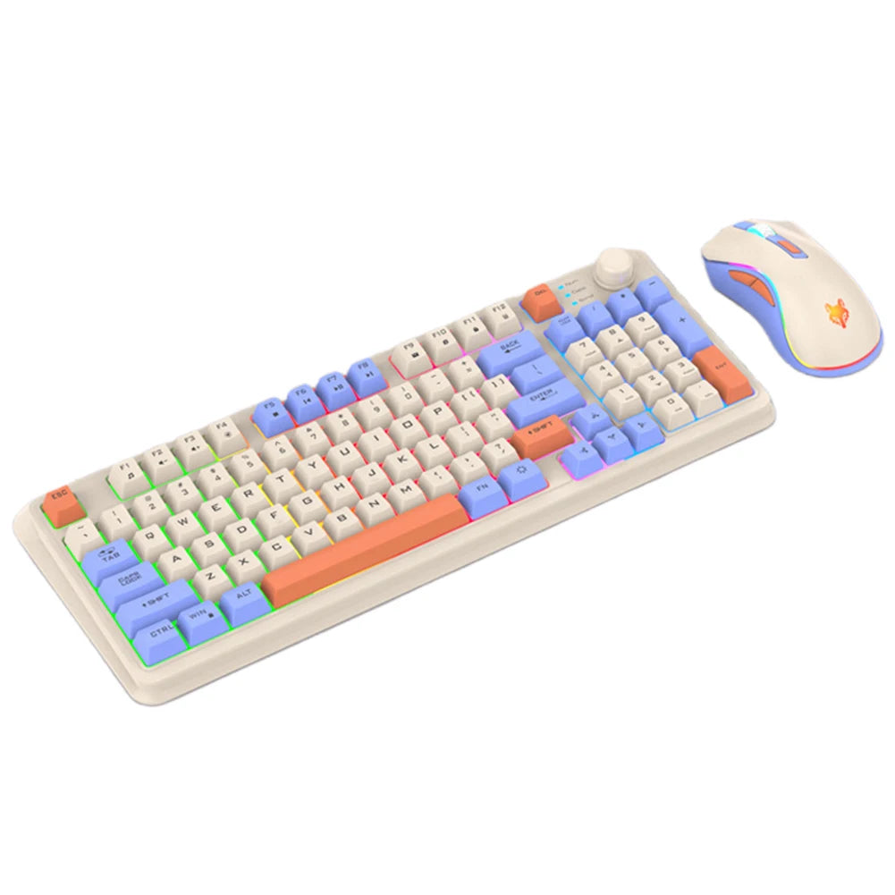 Gaming Keyboard 94 Keys with Mouse Luminous Keyboard