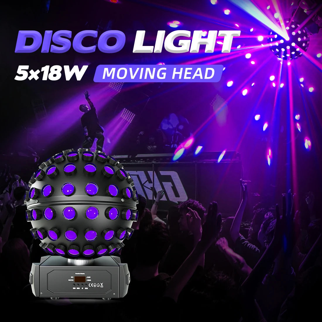 Disco Ball Light Moving Head Rotosphere LED Beam