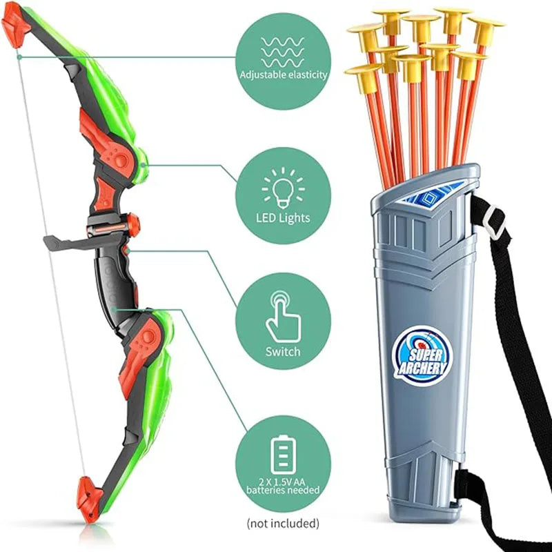 Kids Bow And Arrow Set LED Light