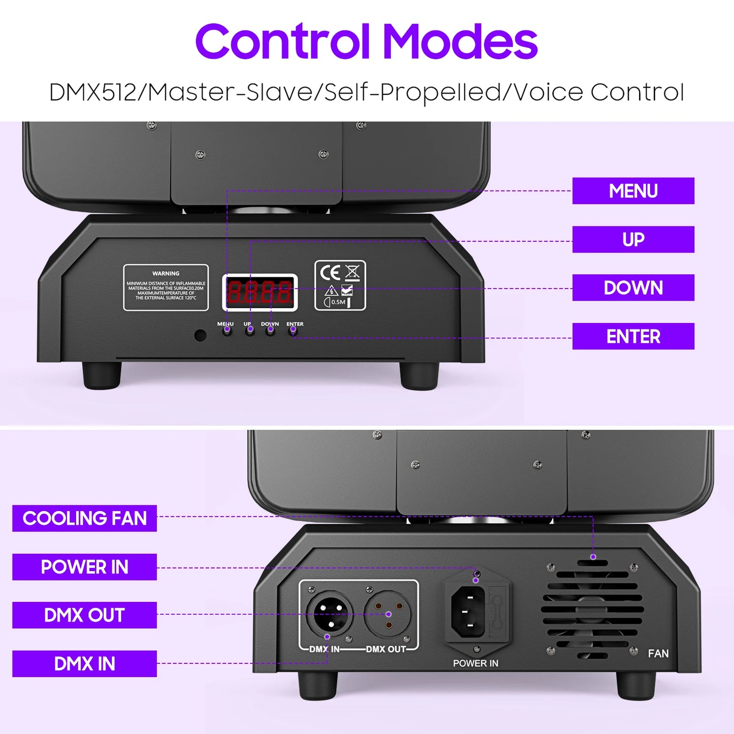 150W LED Beam Light DMX512 Laser  Moving Head