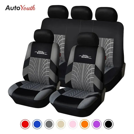 AUTOYOUTH Brand Embroidery Car Seat Covers Set