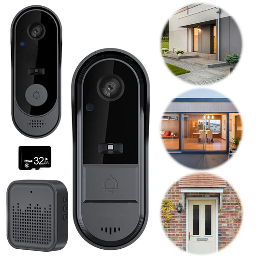 Wireless Video Doorbell with Chime 2-Way Talk