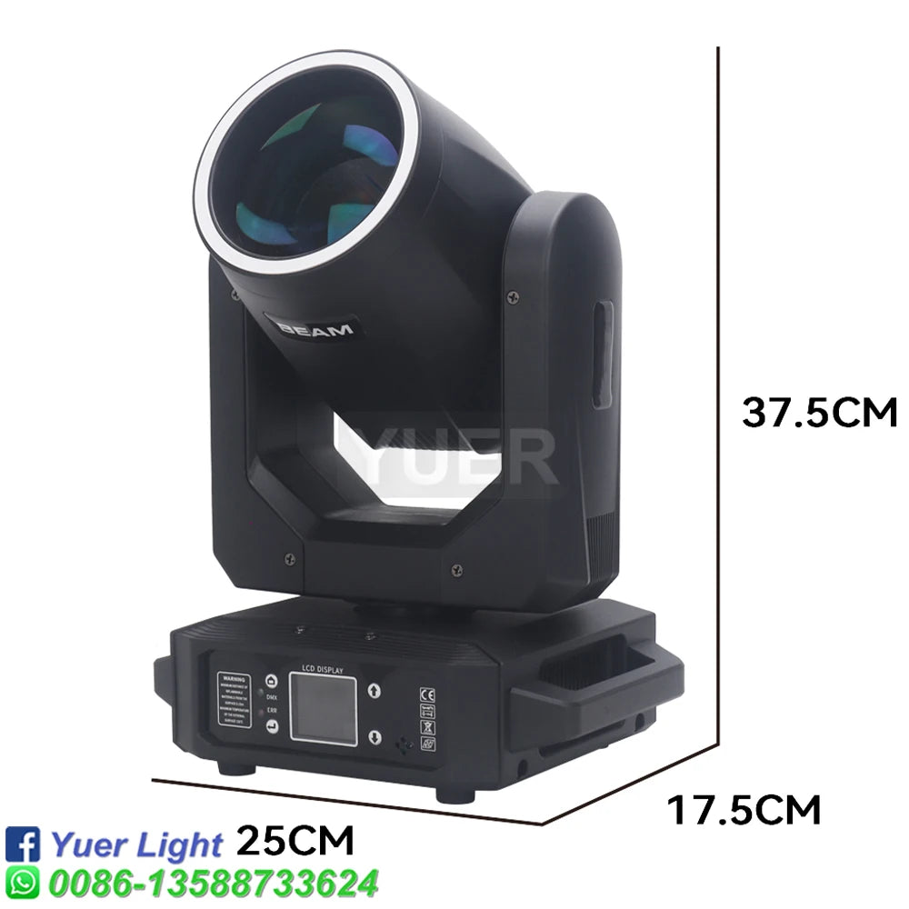 200W LED Moving Head Light With Ring Beam+Spot+18 Rotating Prisms