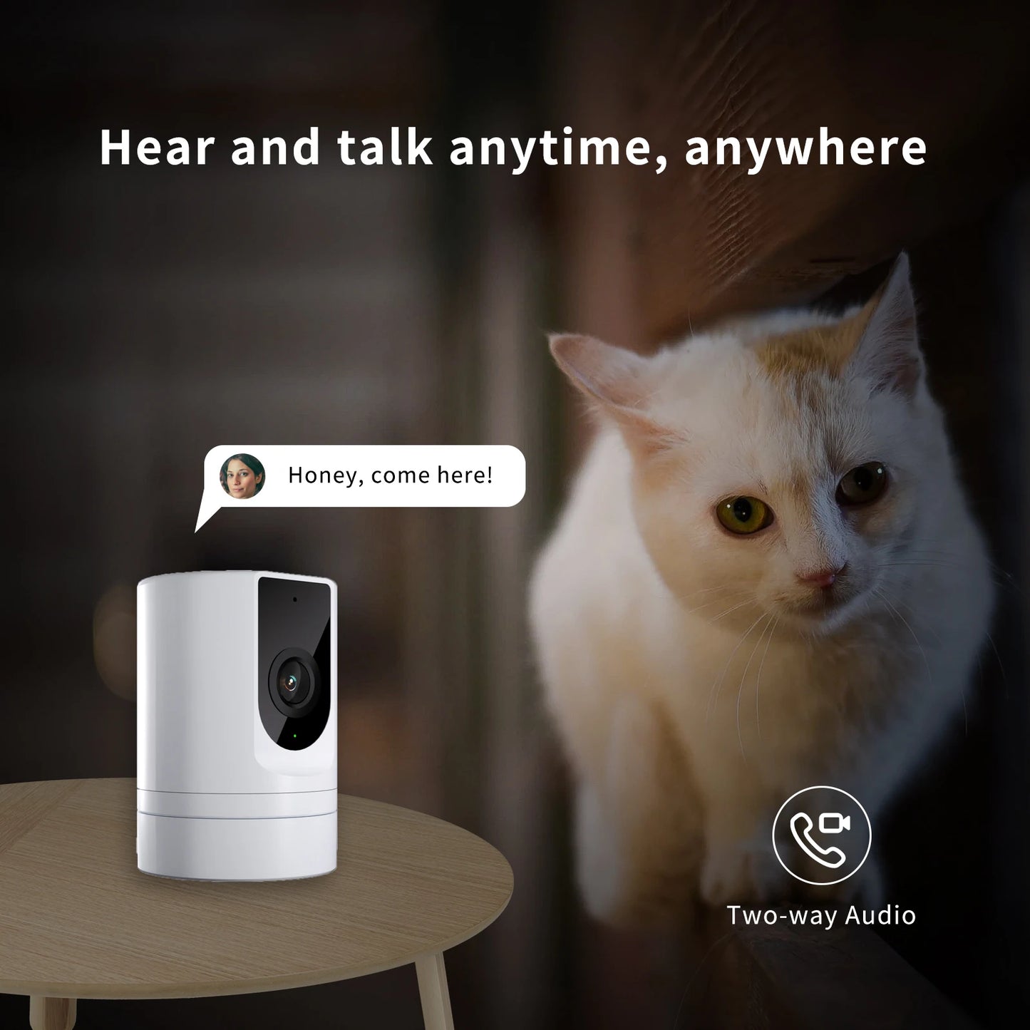 Security Camera Indoor,  Pet Camera, for Home Security,