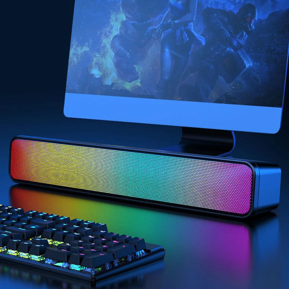 RGB Wireless Speaker Bluetooth-Compatible Desktop  USB