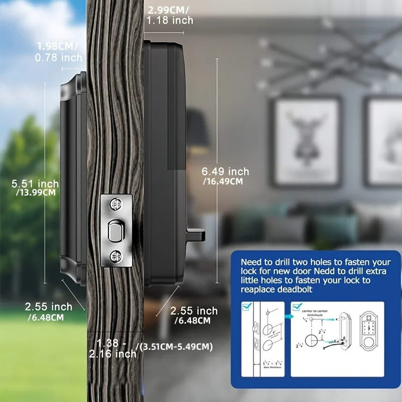 Smart Fingerprint Deadbolt Smart Door lock Electric