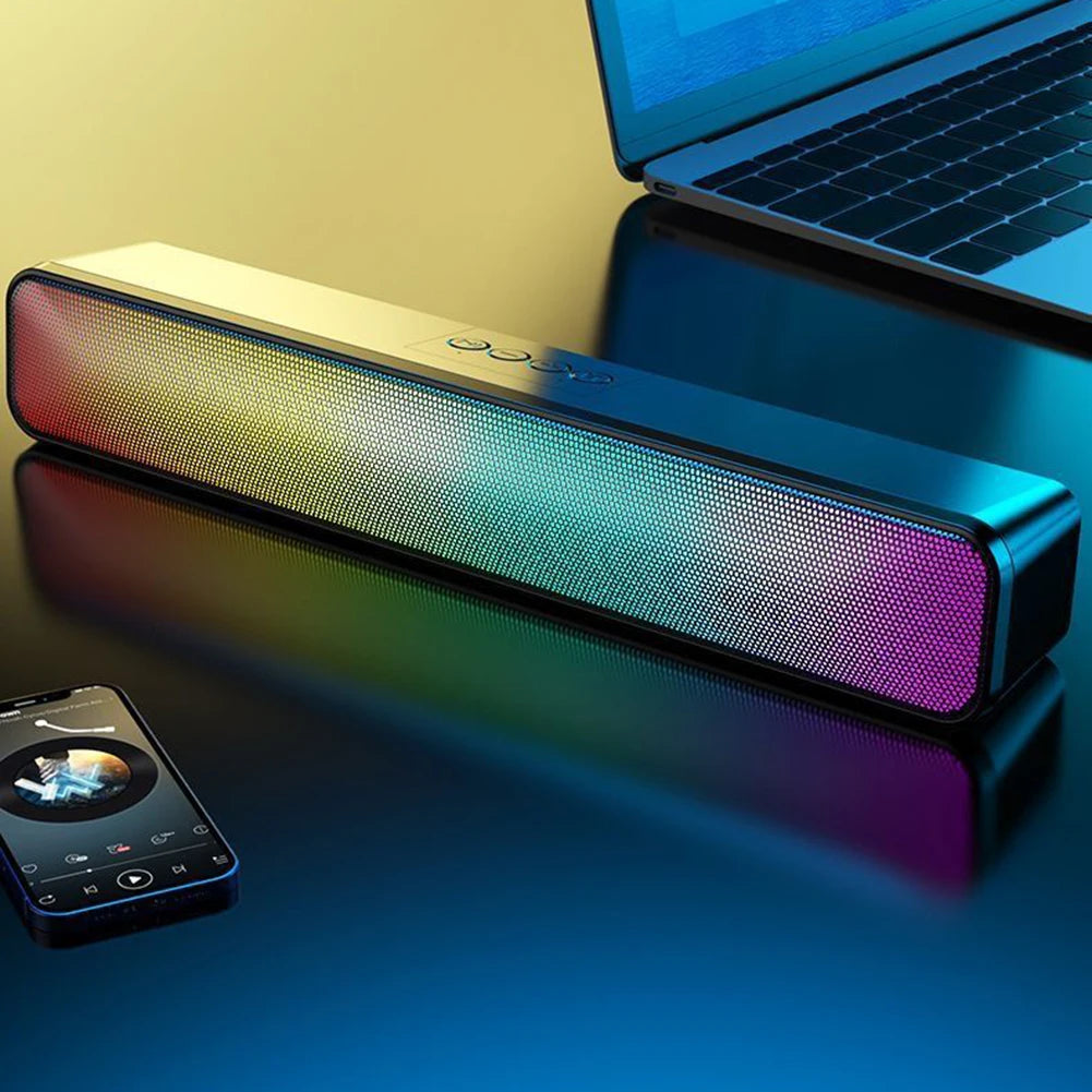 RGB Wireless Speaker Bluetooth-Compatible Desktop  USB