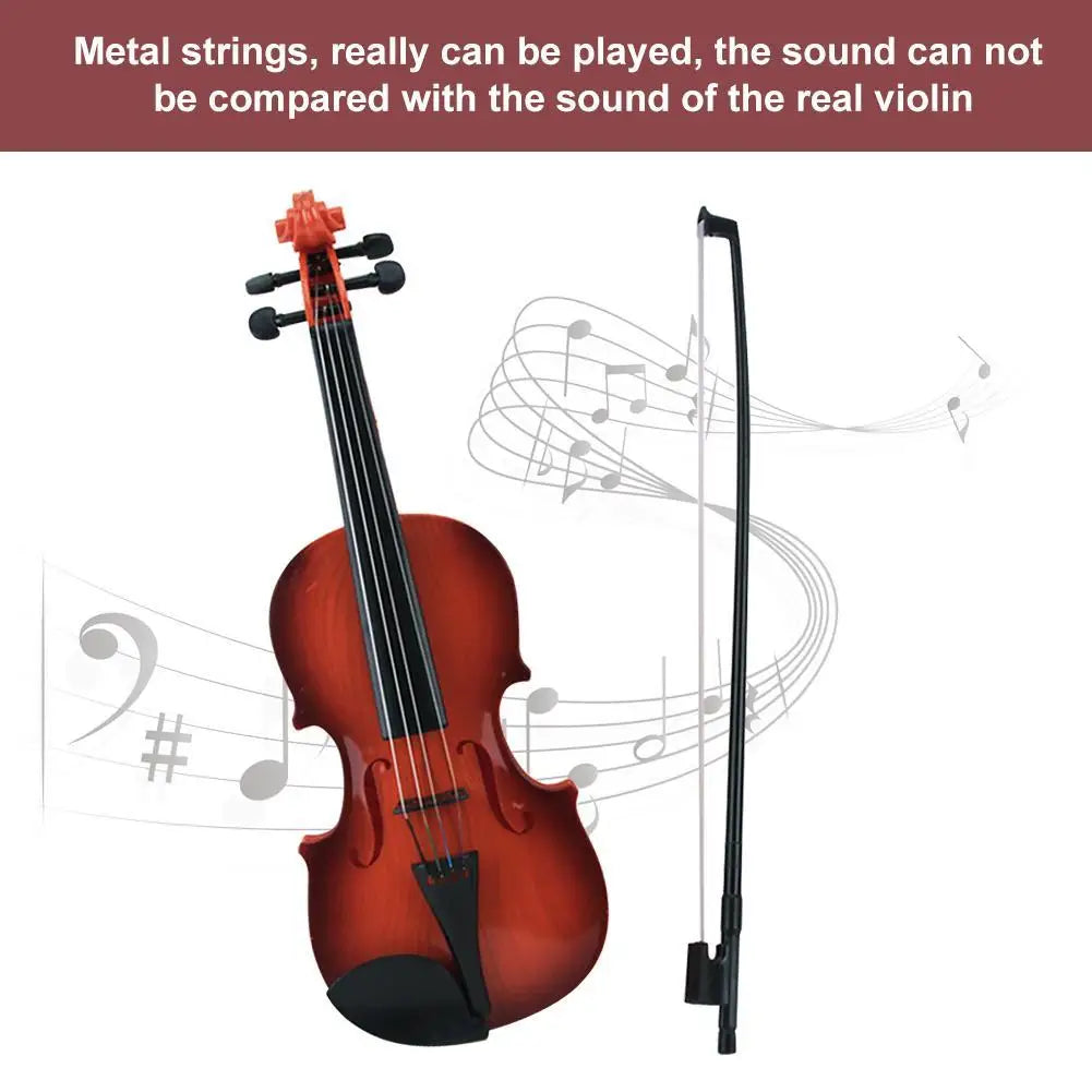 Adjustable String Simulation Musical Instrument Violin Toy for Children Beginner Birthday Holiday Party Gift