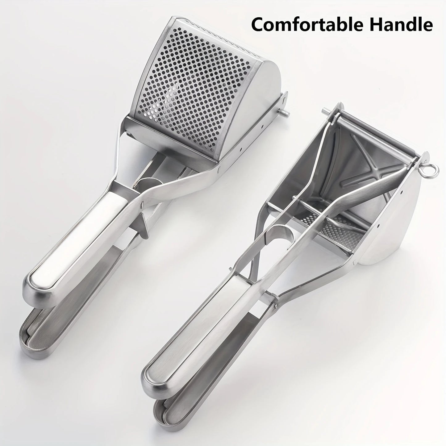 Potato Masher, Stainless Steel  With Non-Slip Handl,