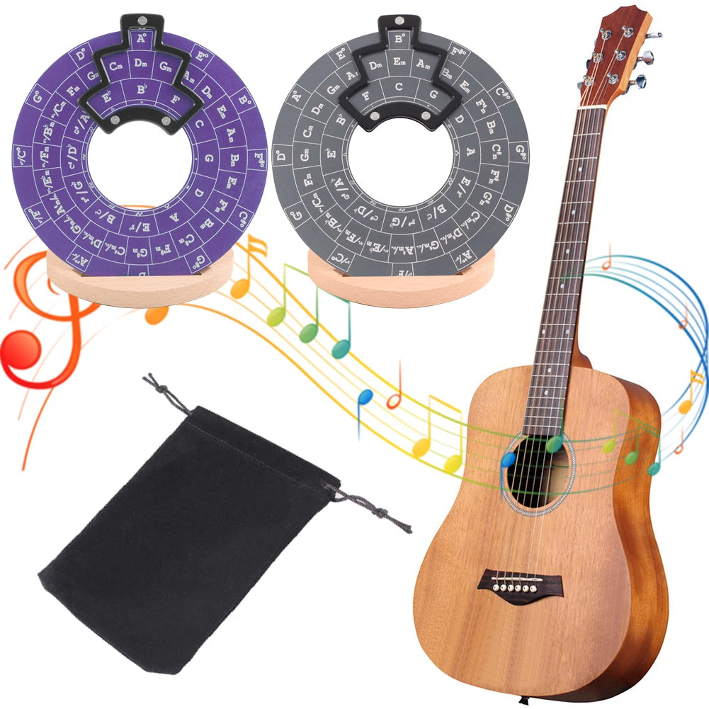 Circle of Fifths Wheel Guitar Chord Aluminium Circle