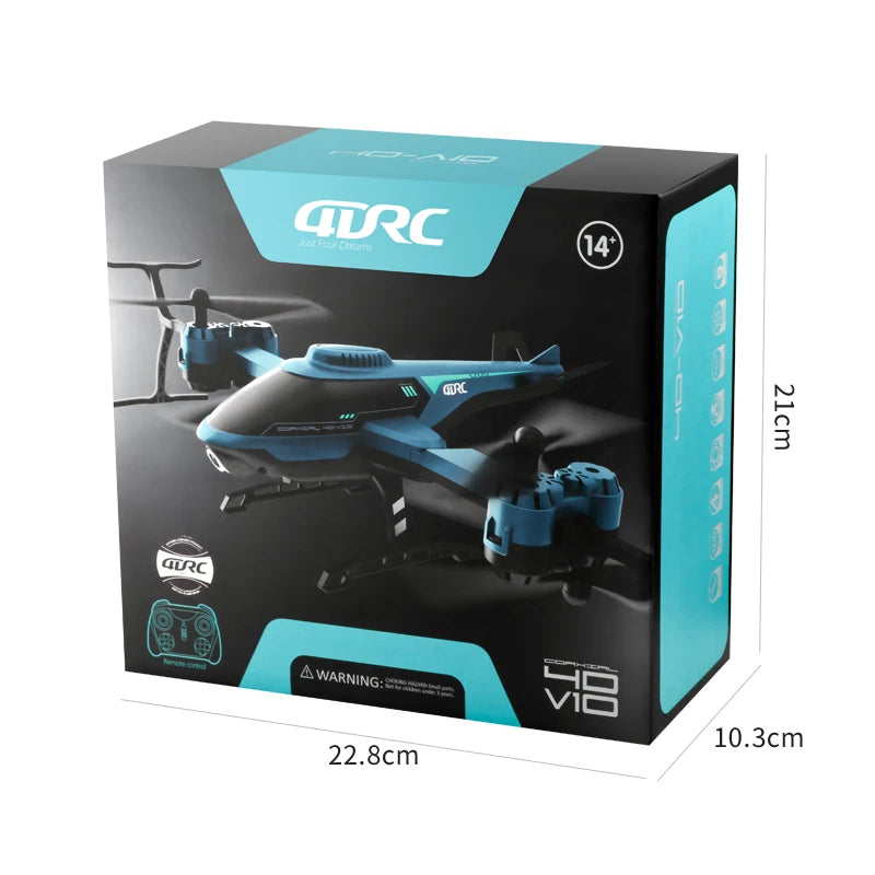 4DRC V10 Mini Drone 4k Professional HD Camera Fpv Drones With Camera Hd 1080P Rc Helicopters Quadcopter Gift Toys