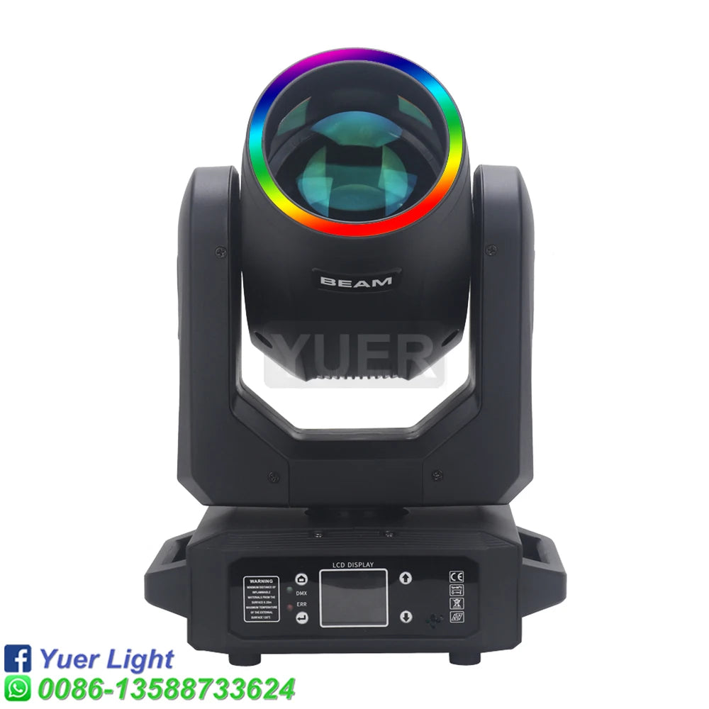 200W LED Moving Head Light With Ring Beam+Spot+18 Rotating Prisms