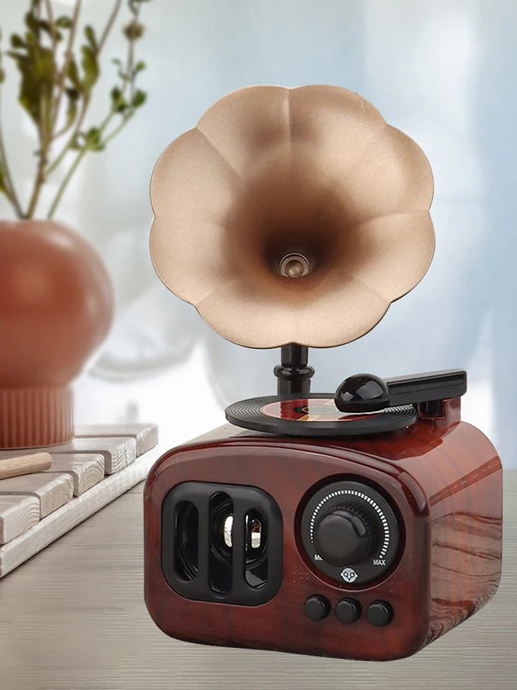 Retro Gramophone Music Box Table Desk Decoration