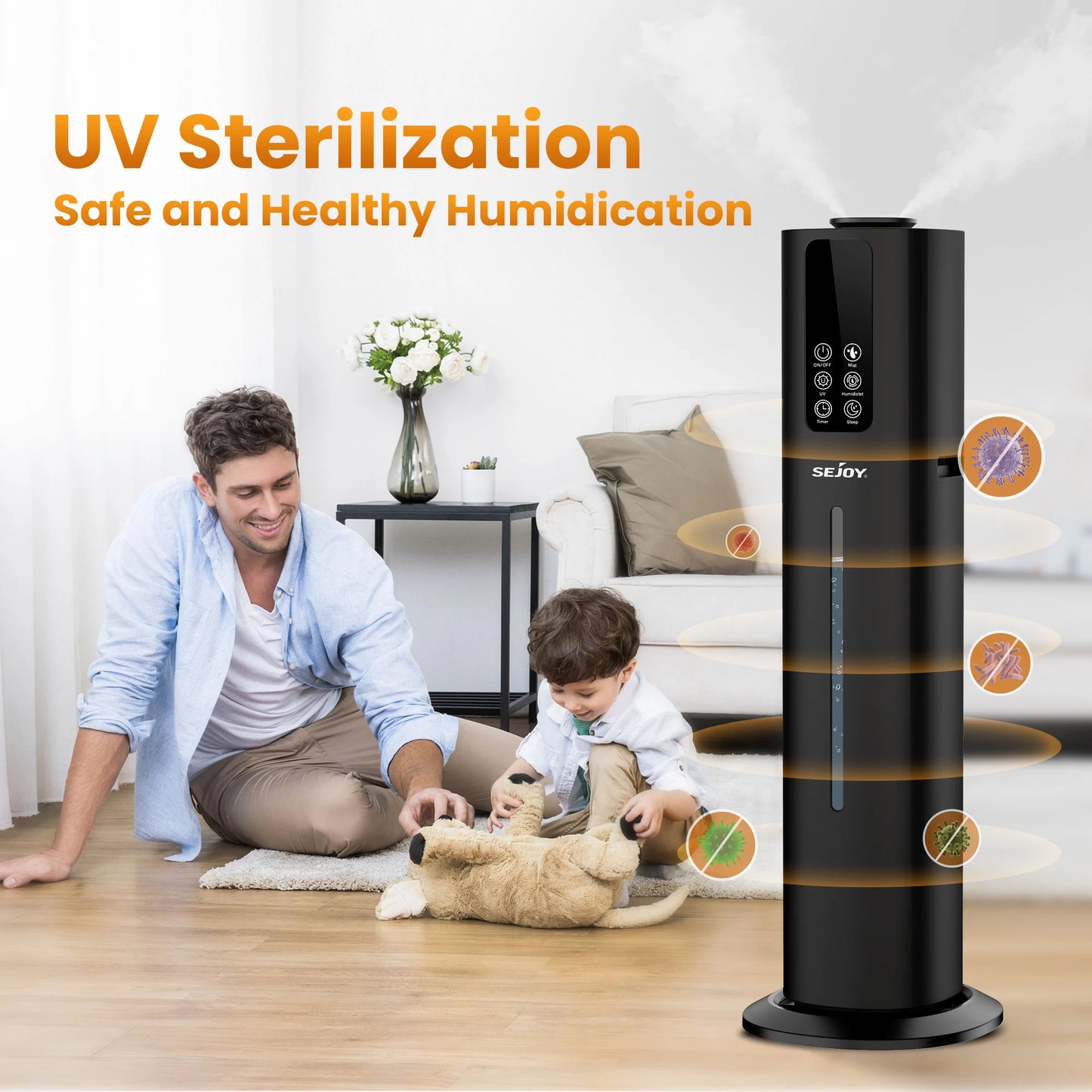 Electric Air Humidifier for Bedroom Purifier Mist