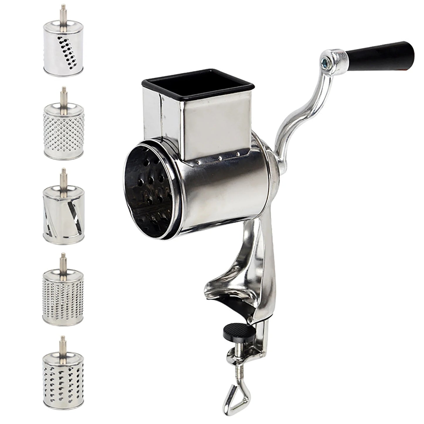 Manual Stainless Steel Rotary Grater Slicer/Shredder