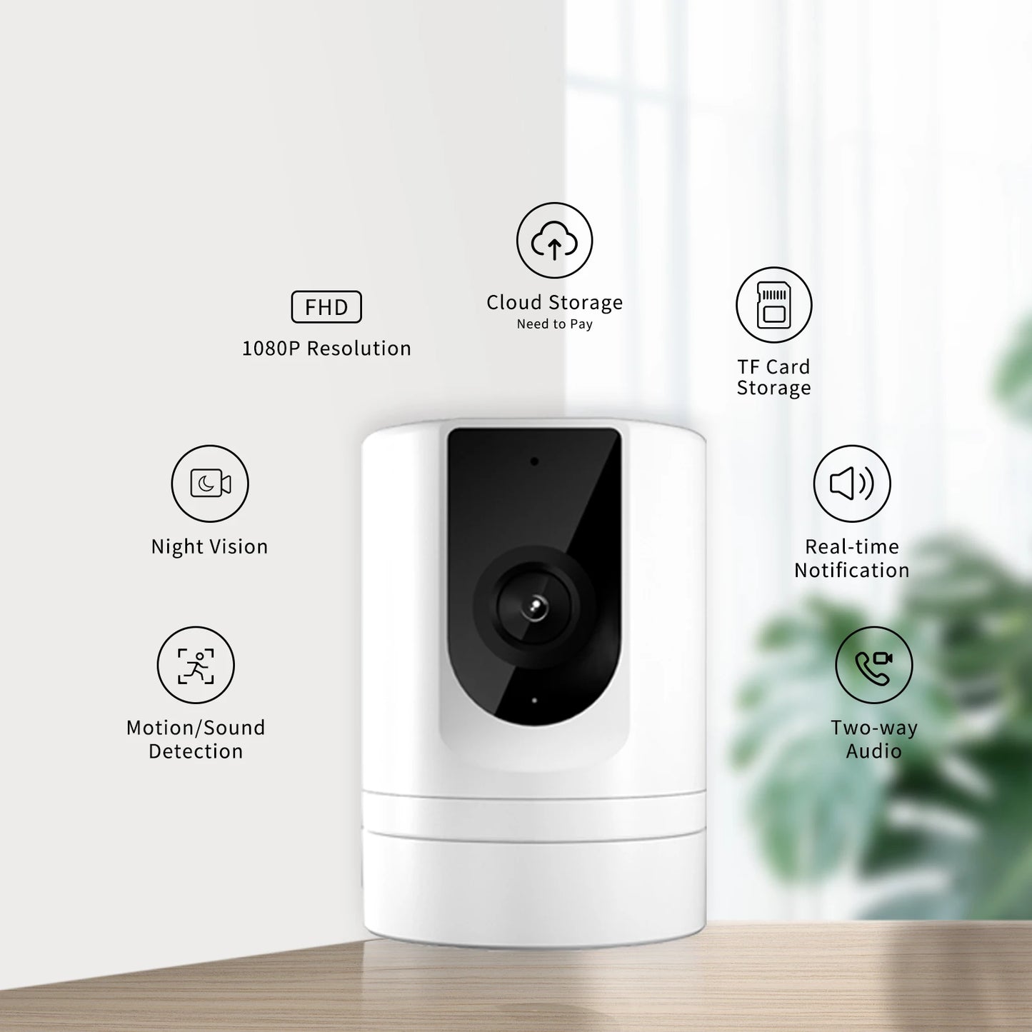 Security Camera Indoor,  Pet Camera, for Home Security,