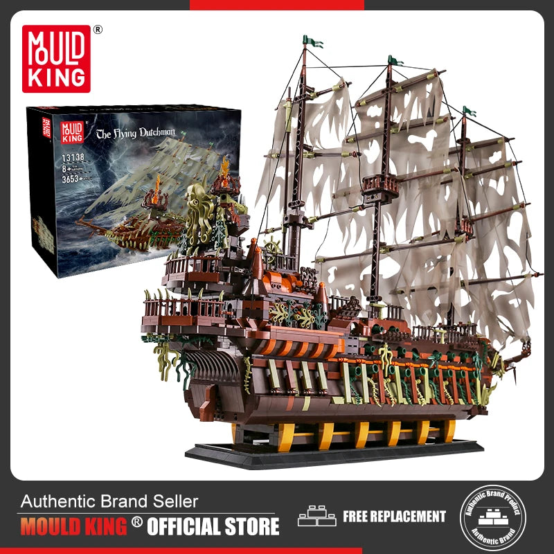 Mould King  Pirate Ship Building  Flying Dutchman