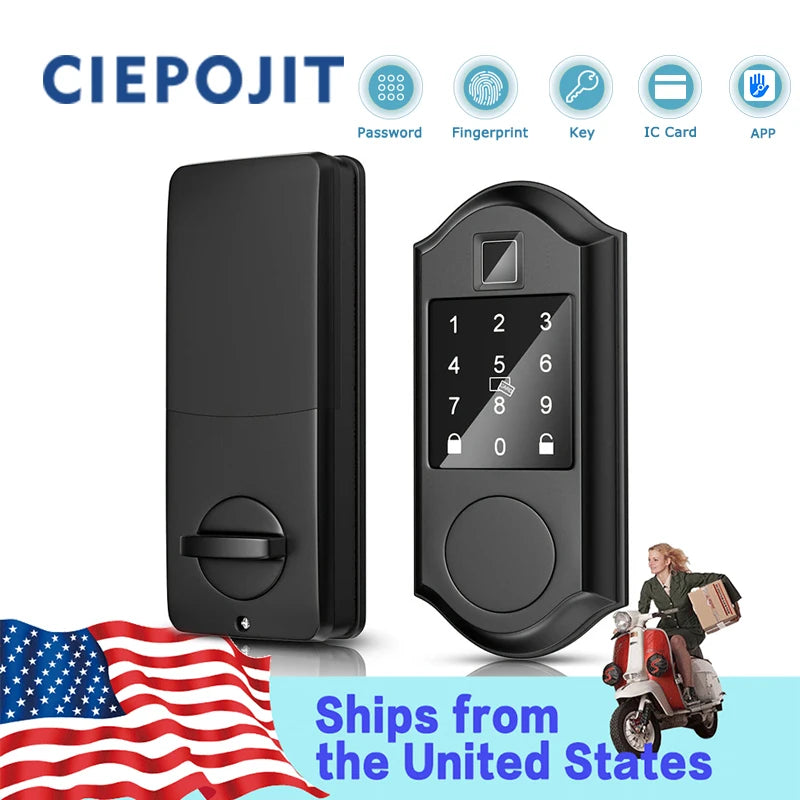 Smart Fingerprint Deadbolt Smart Door lock Electric