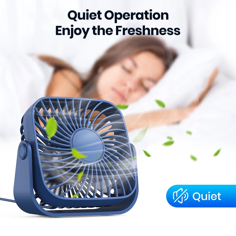 USB Fan Pack of 2 Mini fans Quiet Operation