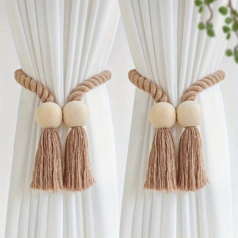 2 Pieces Chic Magnetic Curtain Ties -  Buckles