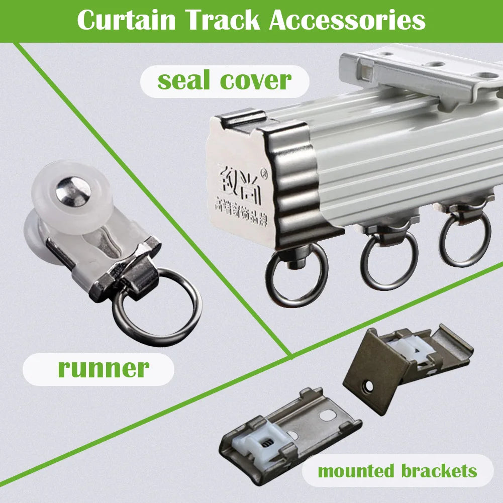 ,Single Tracks ,Ceiling  Wall Mounting, Heavy-Duty Rails