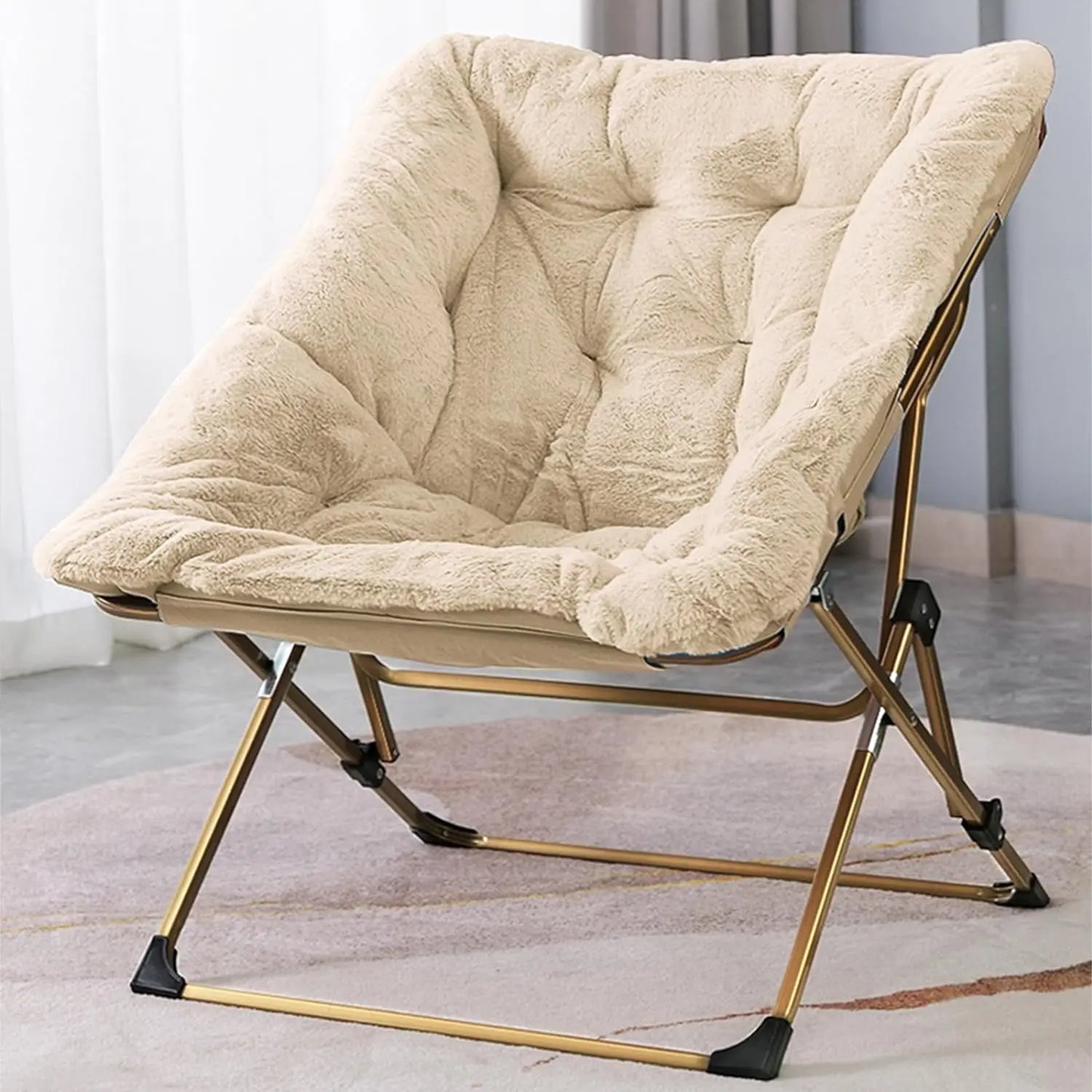 OAKHAM Comfy Saucer Chair,Folding  Lounge Chair