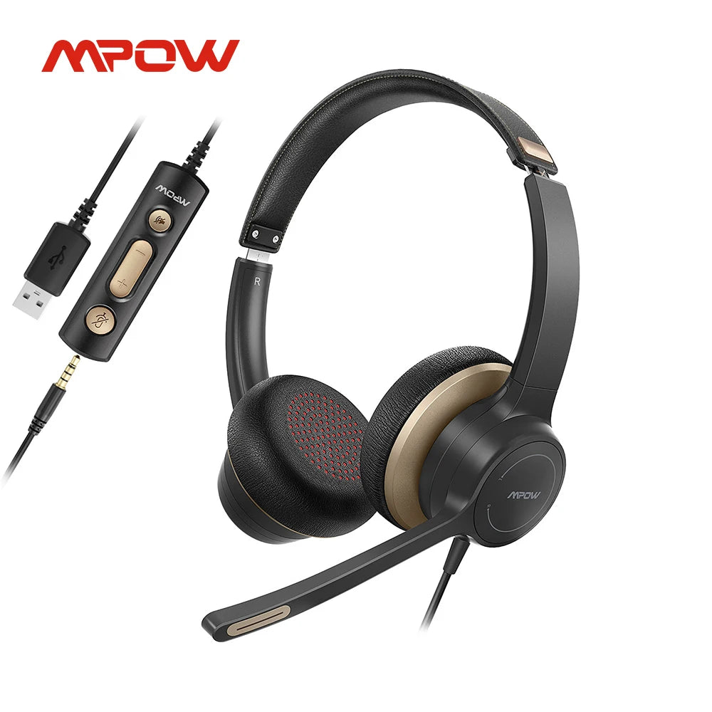 Wired Headset  Headphones with Microphone for PC Laptop