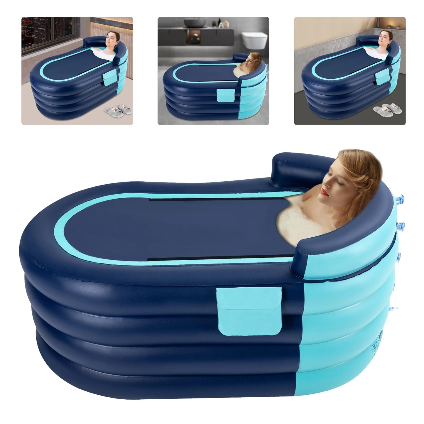 Inflatable Bathtub Folding Portable Adult Kids SPA Bath