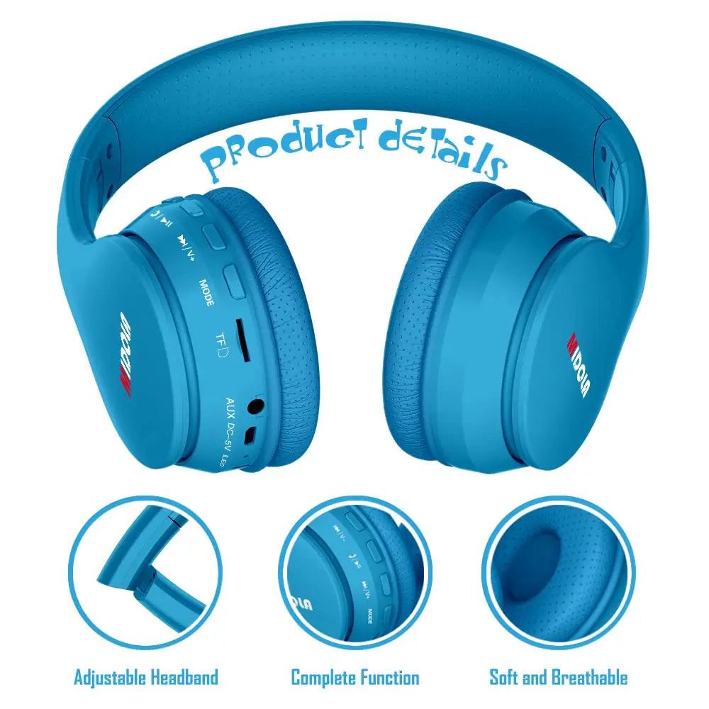 Headphones Bluetooth 5.3 Wireless 60H Play Time Volume