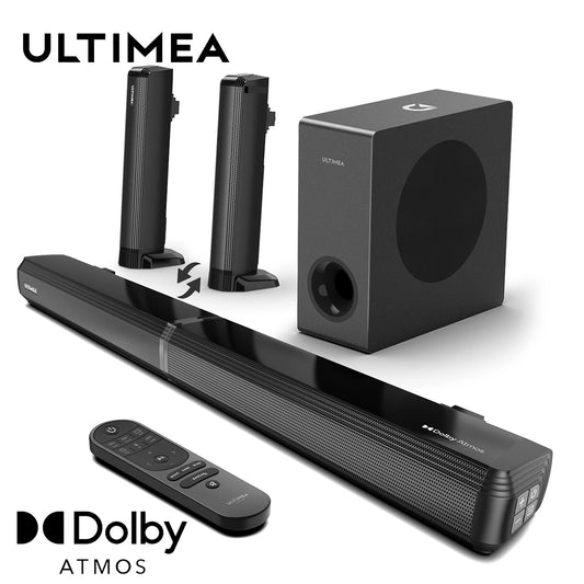 ULTIMEA 280W 4.1 Sound Bar  Dolby Atmos Bluetooth  Subwoofer