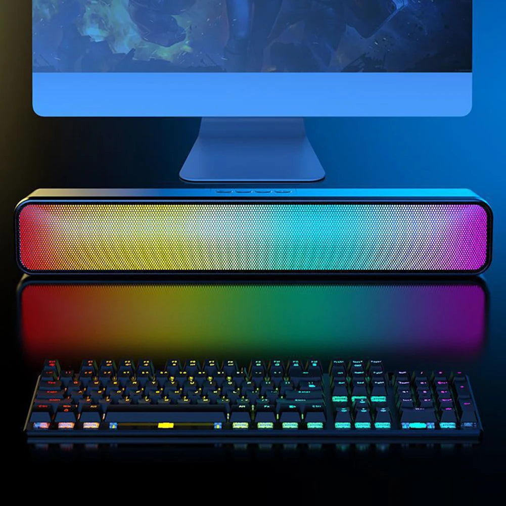 RGB Wireless Speaker Bluetooth-Compatible Desktop  USB