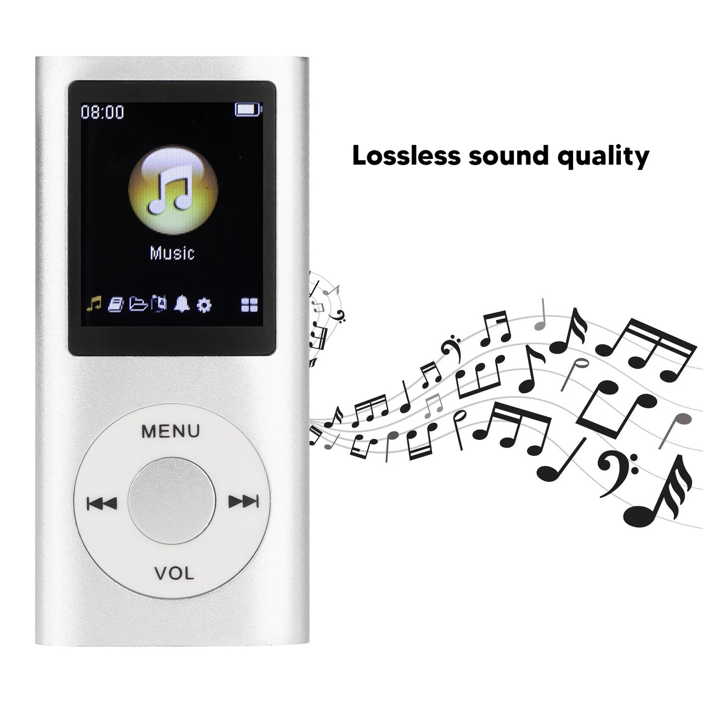 MP3 Player Stylish Multifunctional Lossless Sound Slim