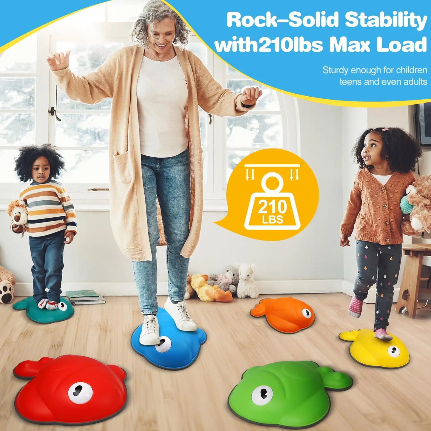 Goldfish Balance Stepping Stones-Non-Slip Jumping