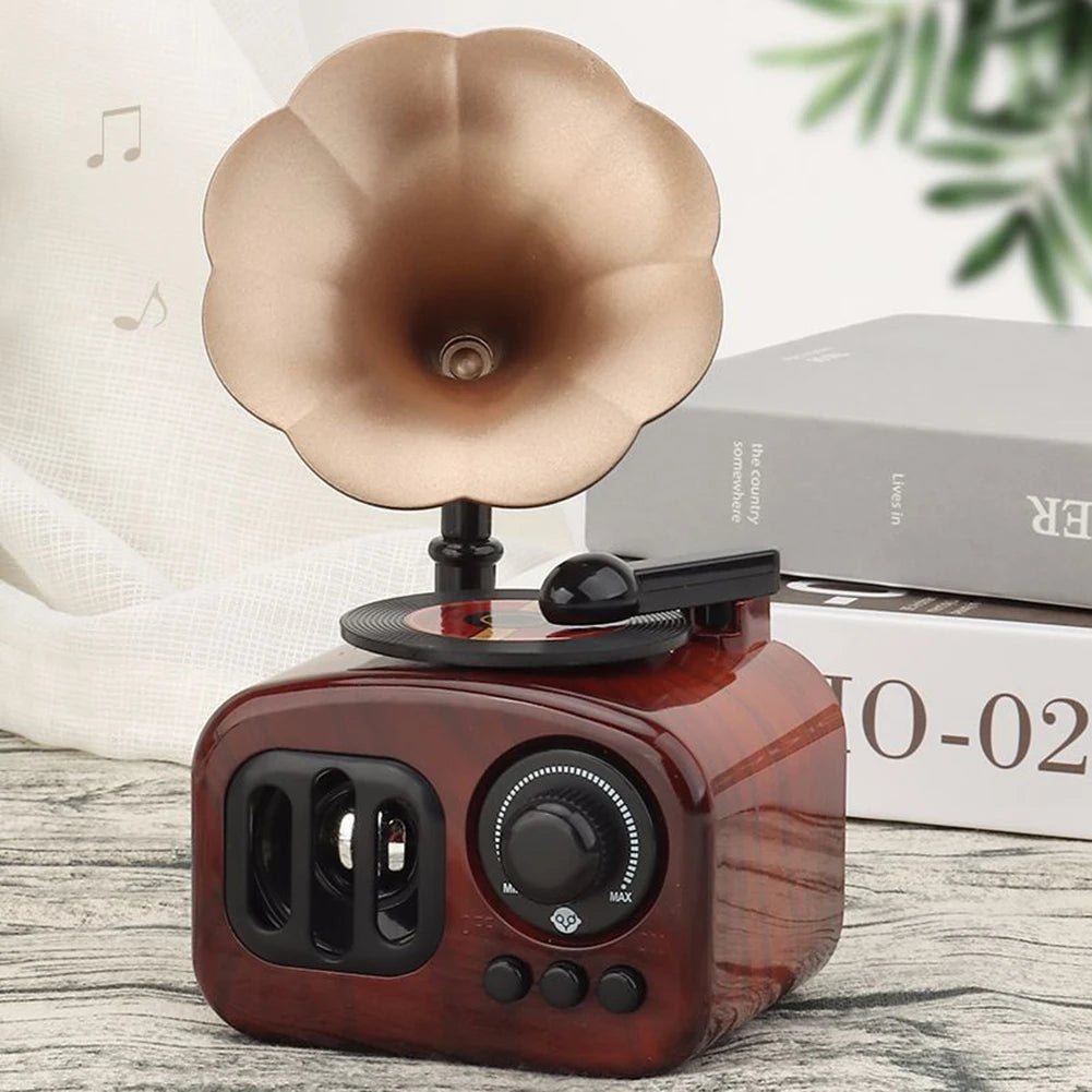 Retro Gramophone Music Box Table Desk Decoration